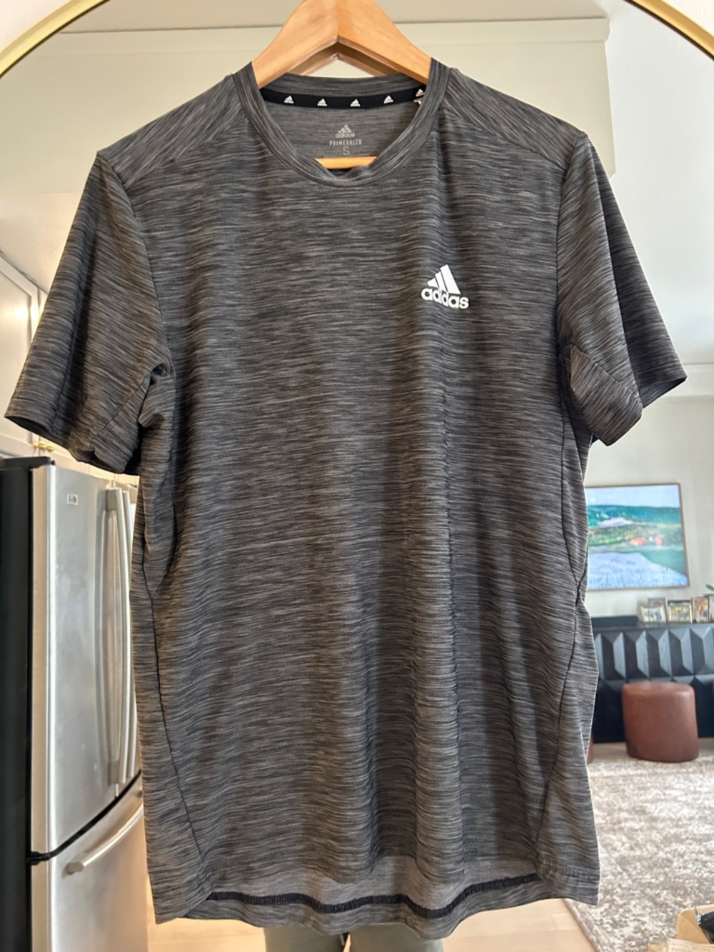 adidas Men’s Dark Gray Heather Performance Tee